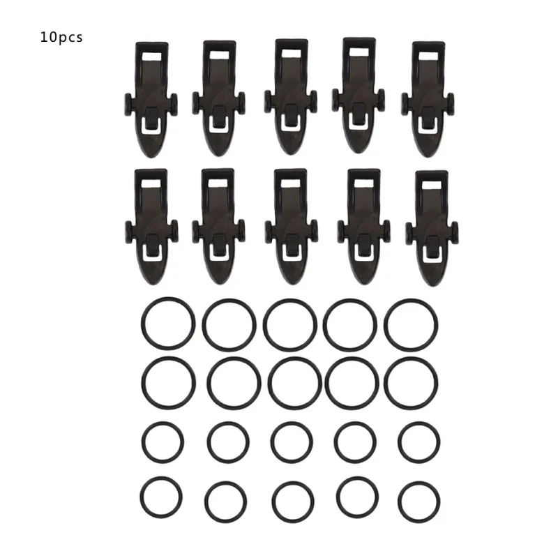 10 шт. рыболовные крючки держатель приманка Хранитель с резиновыми кольцами для удочки рыболовное снаряжение фиксированная приманка