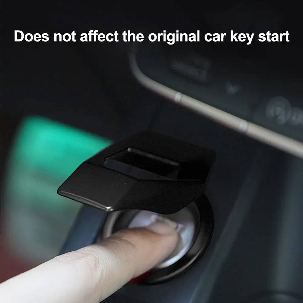 

Car Engine Start Button Cover Auto Universal Aluminum Alloy Push Button Switch Decor Cover Car Interior Accessories Decorative
