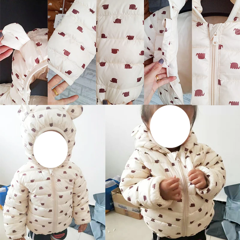 New Baby Snowsuit Snow Wear Winter Cotton Jacket Winter Baby Kids Clothes Hooded Infant Parka For Clothes