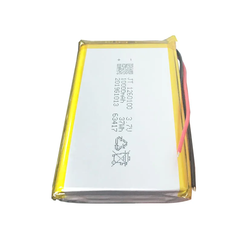 1260100 10000 мАч перезаряжаемая Lipo батарея для gps DVD настольная электронная книга камера КПК электрические игрушки литий-полимерная батарея