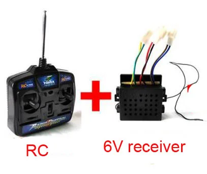 No1 RC w 6V receiver 27 МГц/40 МГц/49 МГц пульт дистанционного управления 6 В/12 в приемник Универсальный радио передатчик управления Лер для детей автомобиль малыш игрушка автомобиль самосвал - Цвет: No1 RC w 6V receiver