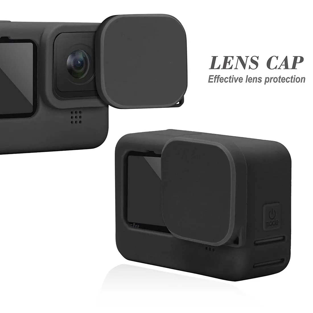 GoPro Hero 12/11/10/9 용 실리콘 케이스 렌즈 캡 커버 보호대 쉘 블랙 카메라 프레임 손목 스트랩 LCD 화면 하드 유리 필름