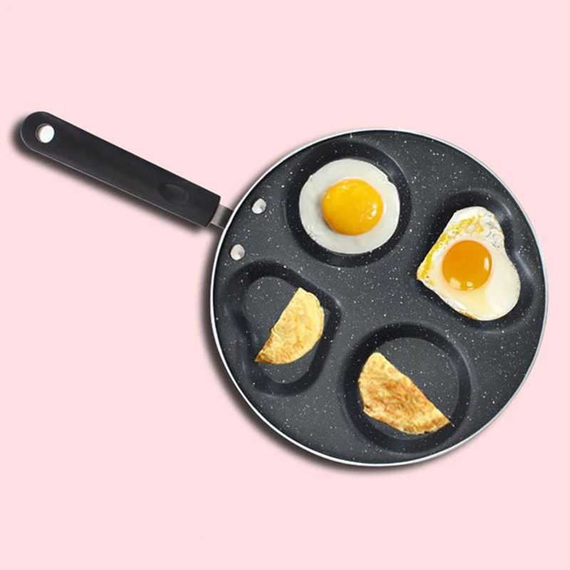 Best Four-Hole Fried Egg Pot Egg Ham Pancake Machine Fried Non-Stick Pan Without Oil Smoke Easy to Clean