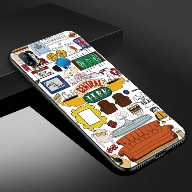 Silicone Cover Phone Case For Huawei Y7a Y9a Y8p Y8s Y6p Y5p Y9 Y7 Y6 2019 Friends TV Soft TPU Shell B09