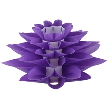 DIY Lotus абажур IQ PP потолочный светильник абажур-подвесной светильник, абажур для рождественской гостиной Декор Светильник ing, диаметр: 53 см(фиолетовый