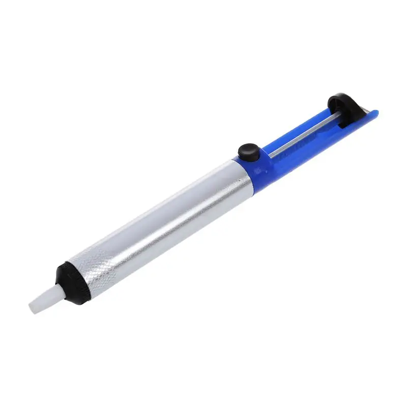 

Blue Silver Tone Shell Desoldering Pump Solder Sucker Removal Irons Tool