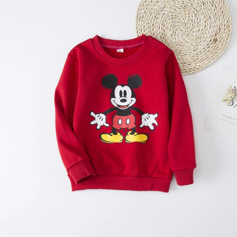 

Polar Fleece Autumn winter New Boy Girls sweatshirt mickey T-shirt Kids For Baby Boys Girls Long sleeve fleece Yellow duck 2-6