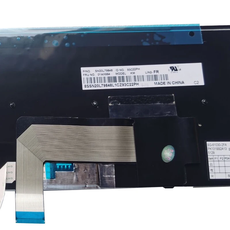 Teclado do Portátil Francês fr Azerty para Lenovo Ibm Thinkpad E540 E545 E531 T540 T540p T550 L540 W540 W541 W550s sem Retroiluminado Novo - Imagem 3