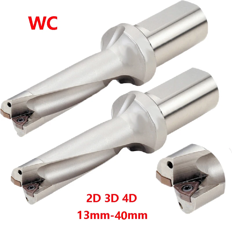 

Factory Outlet U Drill WC Indexable 2D 3D 4D Drill Bit C25 C32 WC03 WC05 WC04 WC06 CNC 13mm-40mm High Quality Drilling