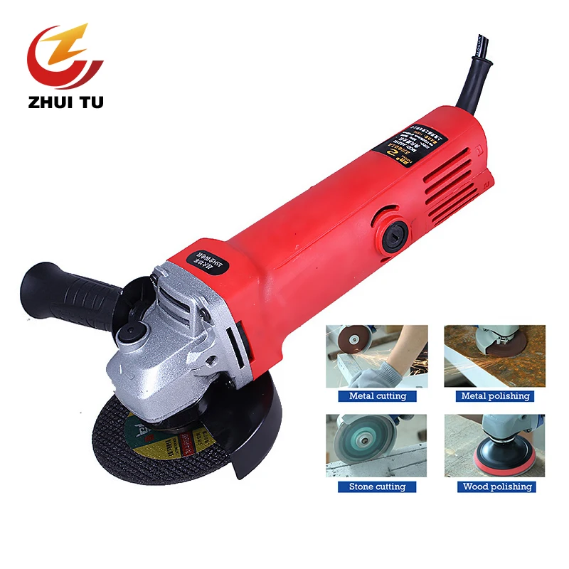 

ZHUI TU Profession Angle Grinder 1180W 220V High Power Electric Machine Polisher Power Tool For Metal Wood Cutting And Grinding