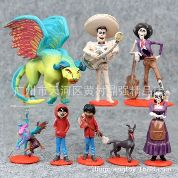 

Movie 9pcs/set 5-10cm Coco Pixar Miguel Riveras Action Figure Toys Collectors Miguel/Ernesto De La Cruz Hector Kids Gifts