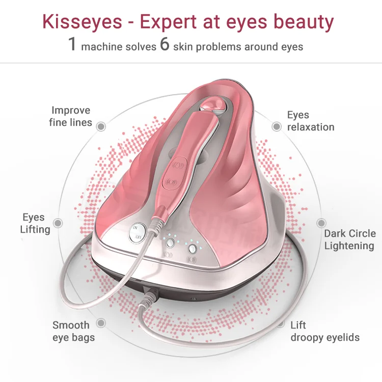 Профессиональный массажер для глаз kisseyes для удаления глазных мешков против старения, удаления морщин, подтяжки кожи, спа-устройство