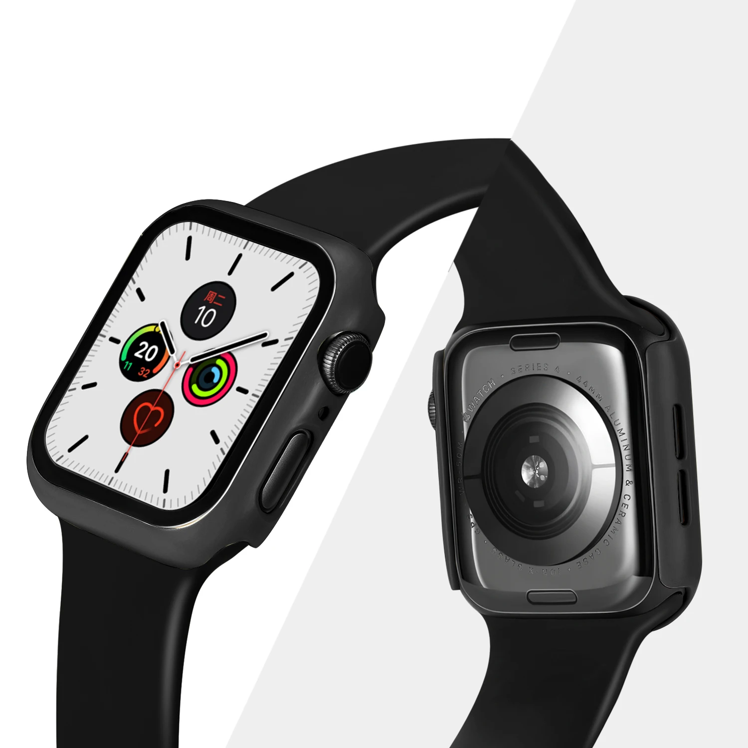 Чехол+ закаленное стекло для Apple Watch, 44 мм, 40 мм, серия 5, 4, защита экрана, защитный чехол для iwatch, серия 3, 2, 1, 42 мм, 38 мм