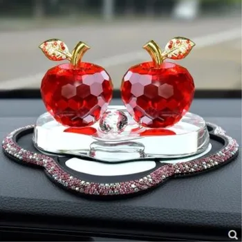 

2019 CRYSTAL APPLE CRAFTS, CREATIVE CHRISTMAS GIFTS, BEAUTIFUL DESKTOP DECORATIONS, CAN ALSO BE USED AS AUTO PARTS