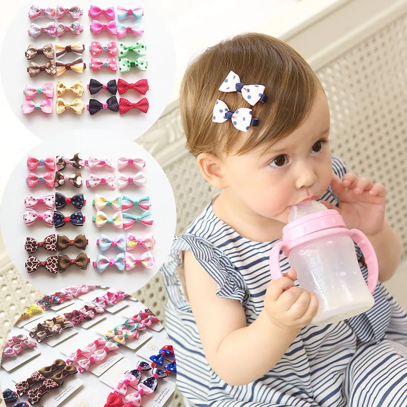 4PCS New Creative Cute Classic All-match Small Bowknot Girl Hair Clips Kids Hairpins Princess Headwear Children Accessories | Аксессуары