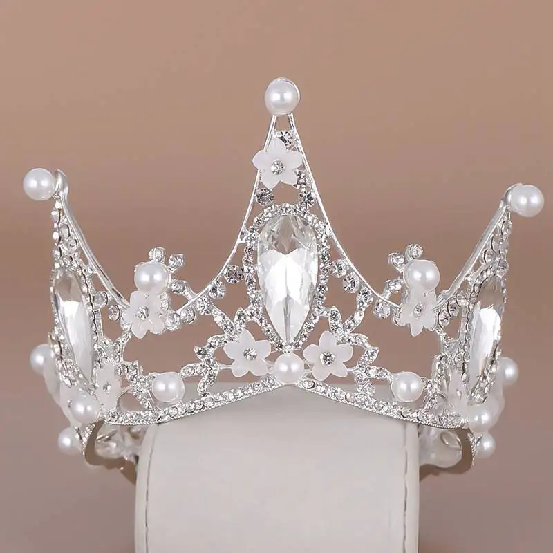 Корона принцесса торт ко дню рождения Корона невесты свадебные украшения для головы Тиара для девочки Diademe Couronne Mariage аксессуары для волос на продажу