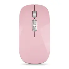 New 1600 Optical Wireless Computer Mouse Bluetooth Mouse 2.4GHz Receiver Rechargeable Ergonomic Mouse For PC Laptop