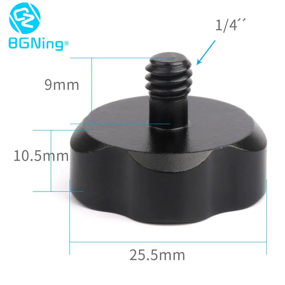 BGNing CNC Алюминиевый мини-штатив с креплением на 360 градусов, удлинитель для GoPro eken SJcam YI, монопод с винтом 1/4 дюйма