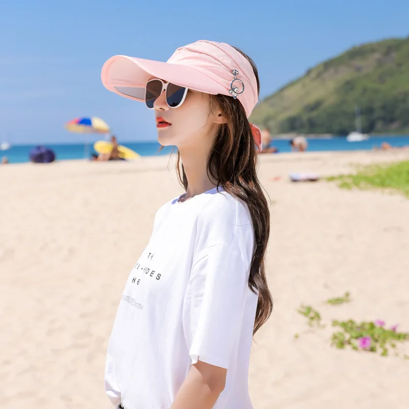 Остроконечная Кепка, летняя пляжная шляпа в студенческом стиле, детская, солнцезащитная, выдвижная, в стиле линз, повседневная, Пустой Топ, Солнцезащитная шляпа, мужская, дикая