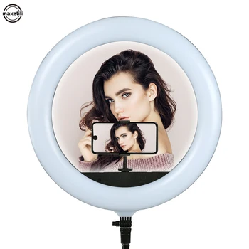 

LED Professional18 Inch Ring Light With Tripod Photographic Lighting Youtube Live Annular Lamp 45cm Selfie Ring Lamp With Stand