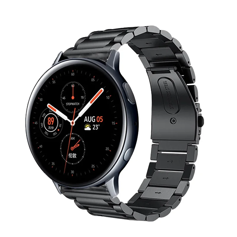 Ремешок металлический для Samsung Gear S3 Sport Classic 42 мм 46 Active 2 40/44 браслет Huawei Watch amazfit bip 20