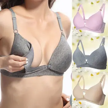 Maternity Pregnant Nursing Bra Underwired Breastfeeding Bras Baby Feeding 1