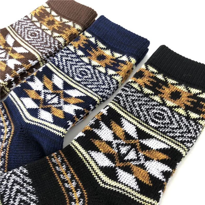 Мужские носок в стиле ретро Happy National Wind Crew носки хлопковые мужские компрессионные теплые японские домашние Harajuku повседневные Модные Skarpetki