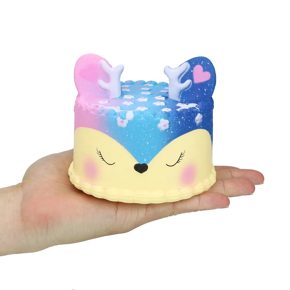 Galaxy Jumbo Deer милые игрушки торт медленно поднимающийся ароматизированный сжимающий стресс игрушки для детской коллекции красочные красивые игрушки Brinquedo