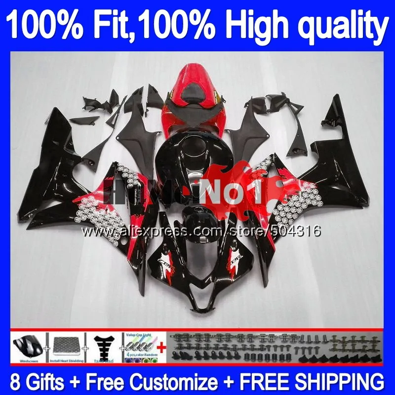 Инъекций для HONDA CBR 600 RR CC 600RR 600F5 CBR600RR граффити красный 36MC. 50 CBR600F5 600CC CBR600 RR F5 2007 2008 07 08 обтекатель