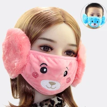 

New 2 In 1 Fur Earmuffs Kids Headphones Warm Winter Accessories for Women Children Ear Muffs Warmer Ear Protectors Masque Enfant