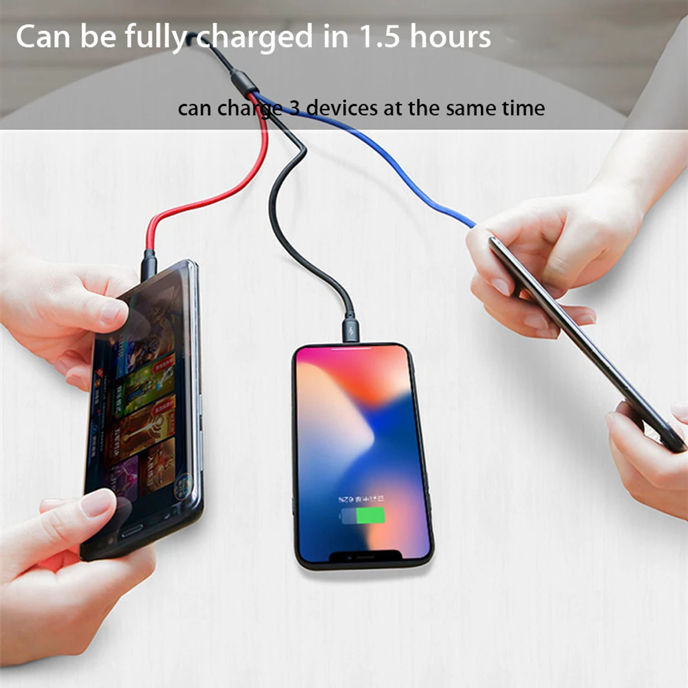 3 в 1 USB кабель Micro usb type C кабель для iPhone samsung huawei Xiaomi Redmi мобильный телефон Быстрая зарядка кабель usb c зарядное устройство Шнур