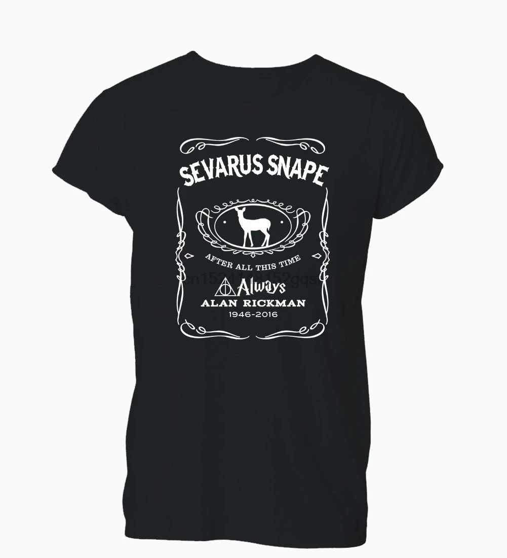Модная футболка Sevarus Snape After All This Time Рикман дань Поттер Wom 100% хлопок короткий