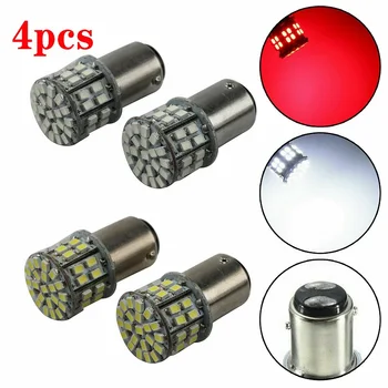 

4pcs 1156 1157 LED Car Brake Stop Parking Signal Light Reversing Light Car Turn Signal 50SMD Tail Stop Brake Bulb