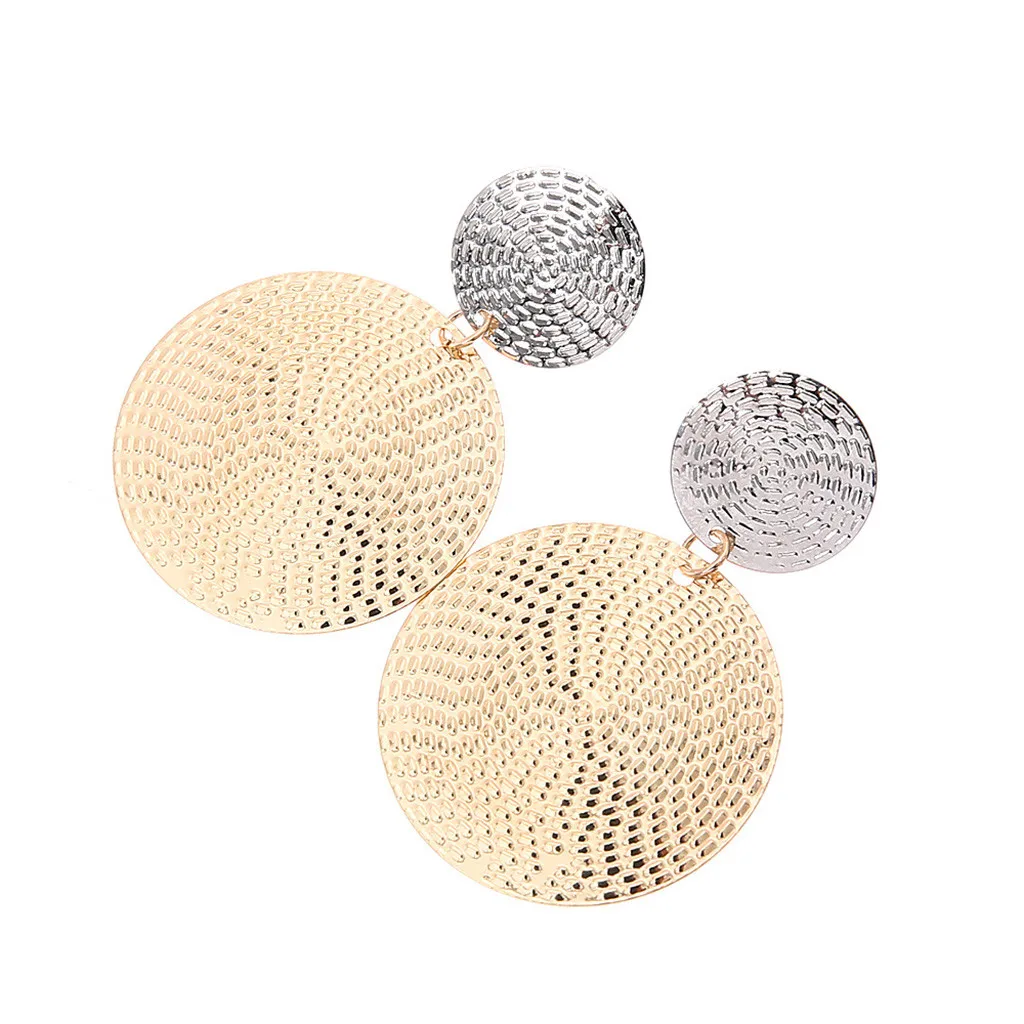 Серьги Модные Винтажные простые и большие круглые серьги подвески большого