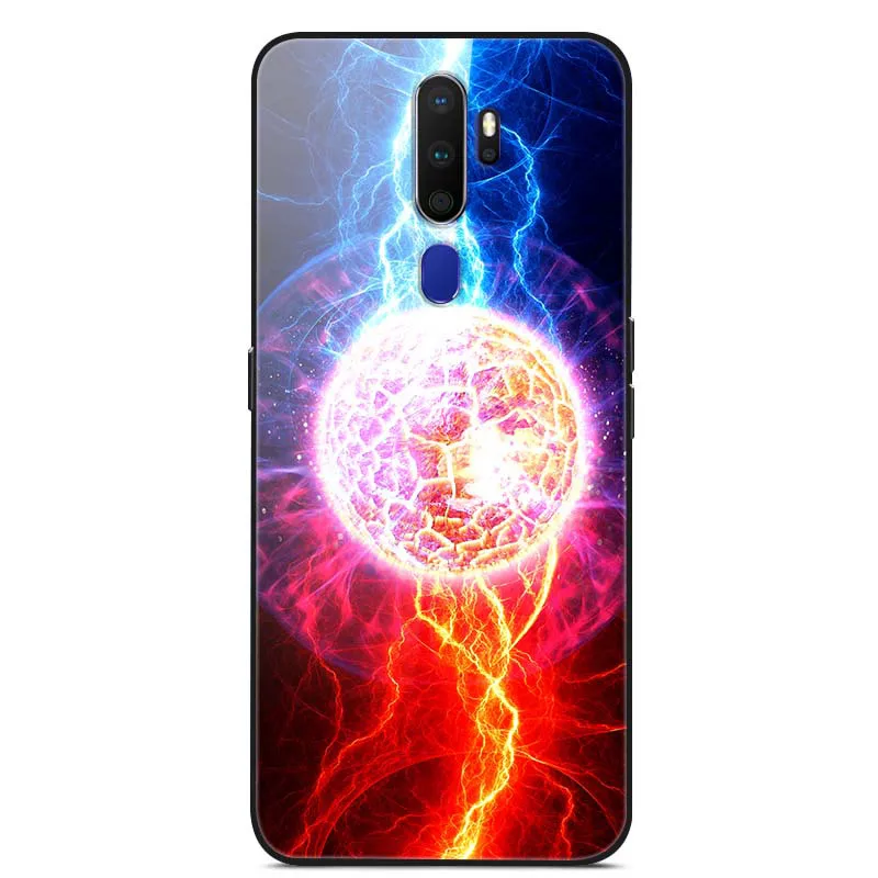 Для OPPO A5 чехол из закаленного стекла жесткий чехол s чехол для OPPO A5 чехол для телефона мягкий бампер для OPPOA5 A 5 6,5''