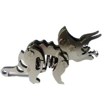 

Stainless steel Triceratops Doll Car Dashboard Decoration Accessories Auto Toy for Automoibles Car-styling Desk Ornament
