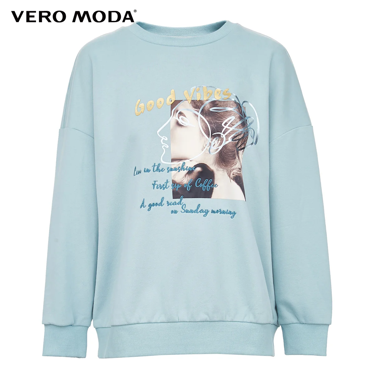 Vero Moda Новая Женская Толстовка свободного кроя с вышивкой | 319333523