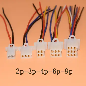 

5PCS 2.8 2 core 3 core 4 core 6 core 9 co connectors connectors Motor electric vehicle wiring harness road male female terminals