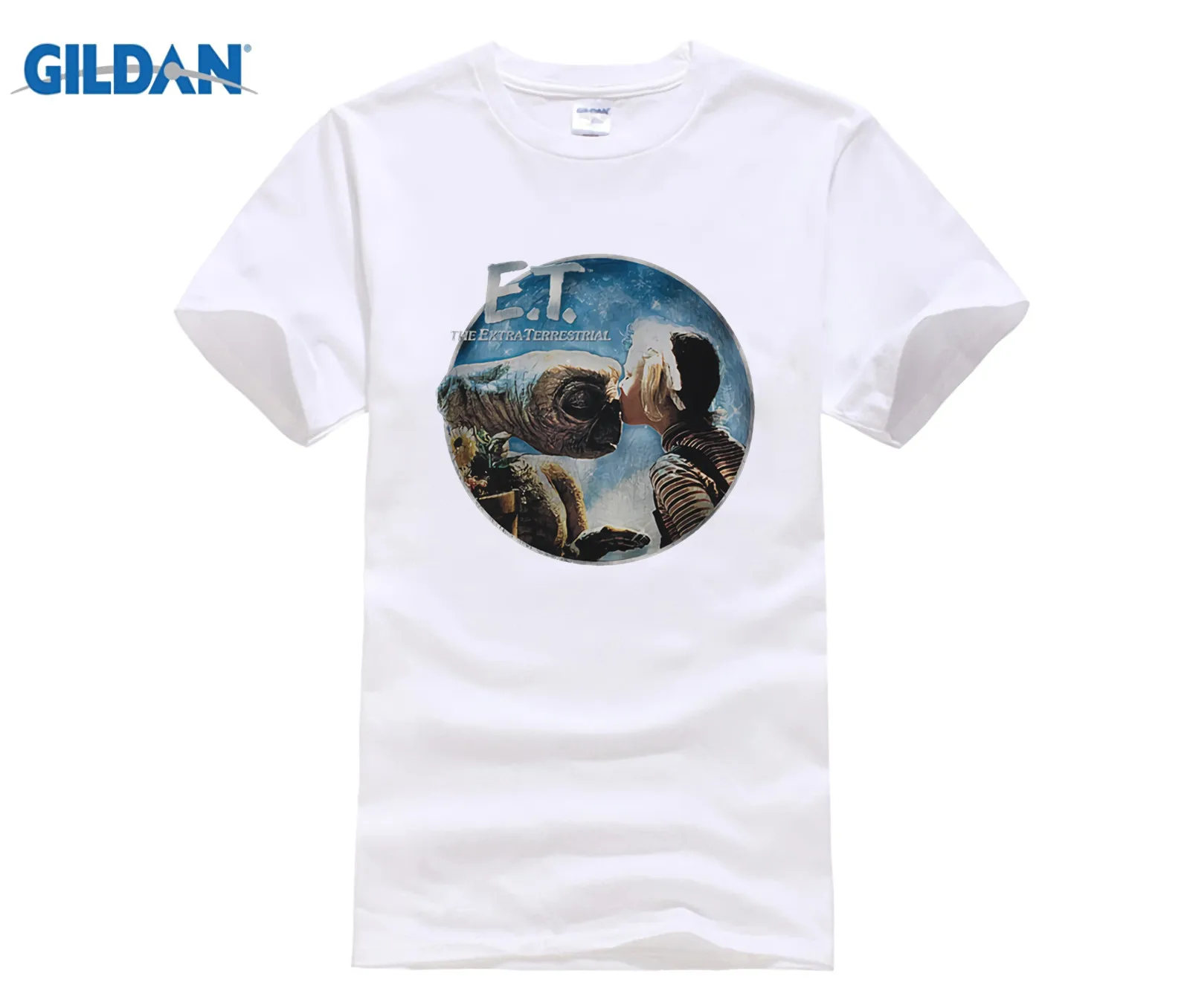 

HOT Deals E.T. ET Extra-Terrestrial Movie GERTIE KISSES E.T Clothes Popular T-Shirt Crewneck 100% Cotton Tees