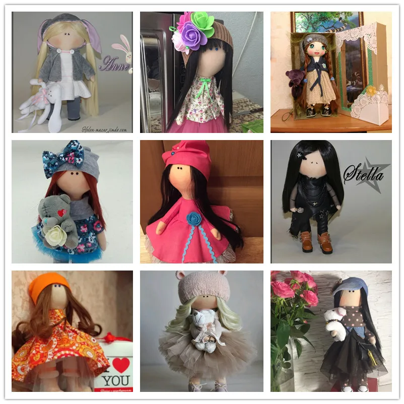 DIY 인형 스킨 원단, 양털 벨벳 원단, 솔질된 천, 봉제 재료 장난감, 니트 낮잠 텔라스 티슈, 40x50cm 수제 소재