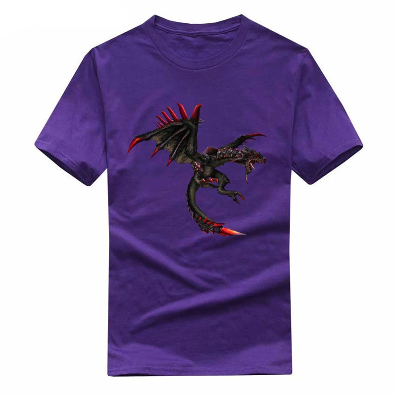 Color dragon Print T Shirt for Men White Top Tees T-shirt Fashion Men's Custom Tshirts EU Size XS-2XL Color dragon Print T Shirt for Men White Top Tees T-shirt Fashion Men's Custom Tshirts EU Size XS-2XL