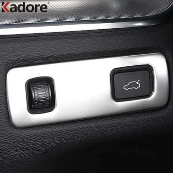 

For Volvo XC60 XC 60 2018 2019 2020 Matte Front Head Light Lamp Adjust Switch Button Control Cover Trim Garnish Molding Frame