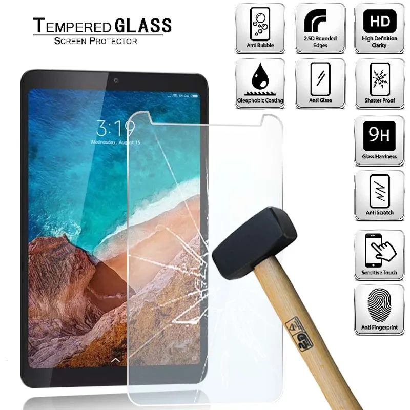 

Tablet Tempered Glass Screen Protector Cover for Xiaomi Mi Pad Anti-Fingerprint Anti-Screen Breakage Tempered Film