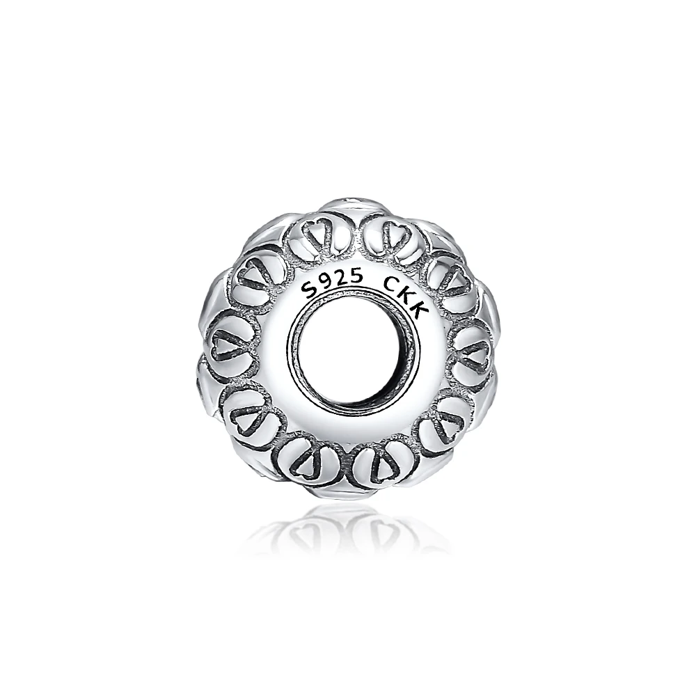 DIY Подходит для Pandora шармы браслеты элегантные нитки бусин с прозрачным CZ стерлингового серебра 925-ювелирные изделия