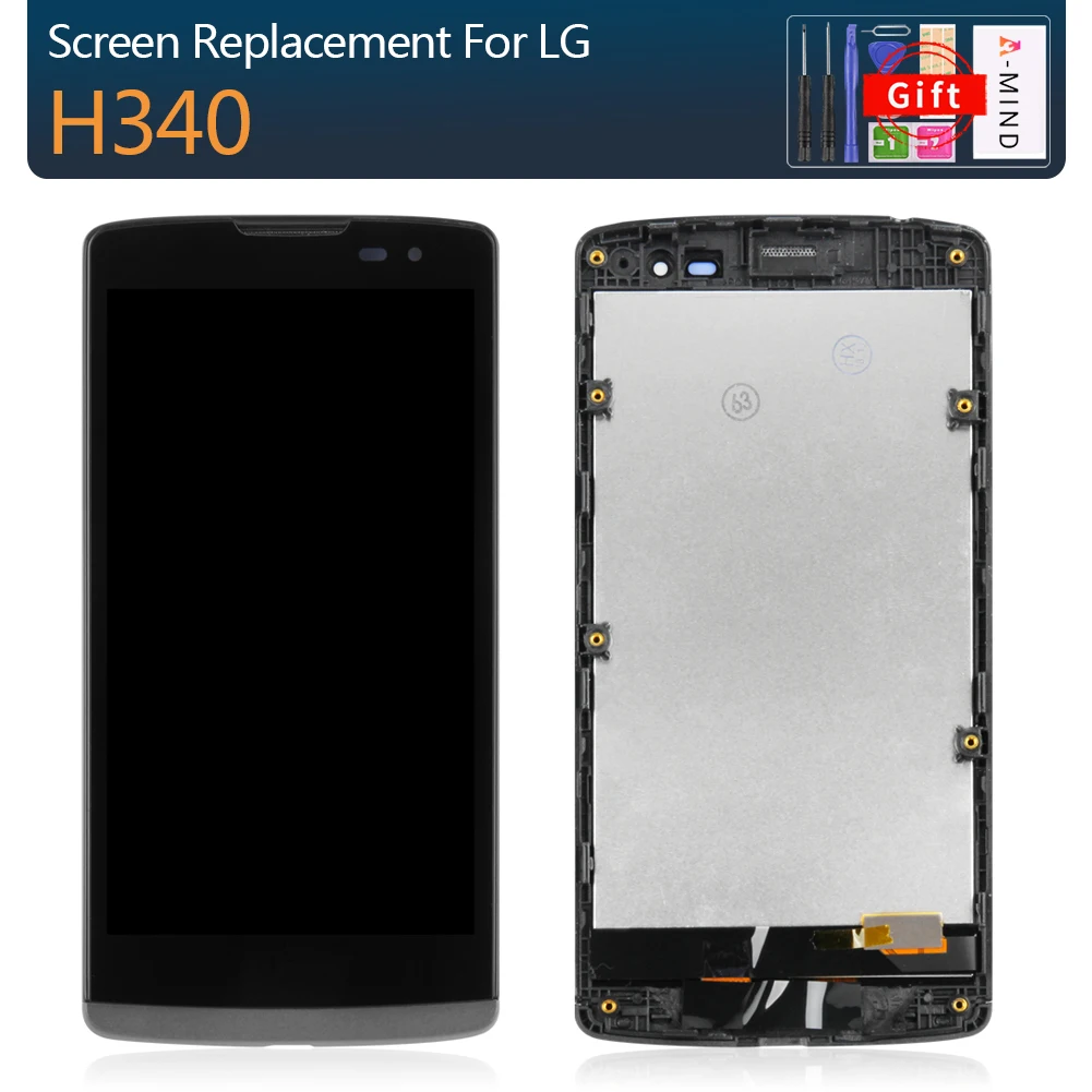 

Original For LG Leon H340 h320 h324 H340N H326 MS345 C50 LCD Display Touch Screen Digitizer Assembly Black