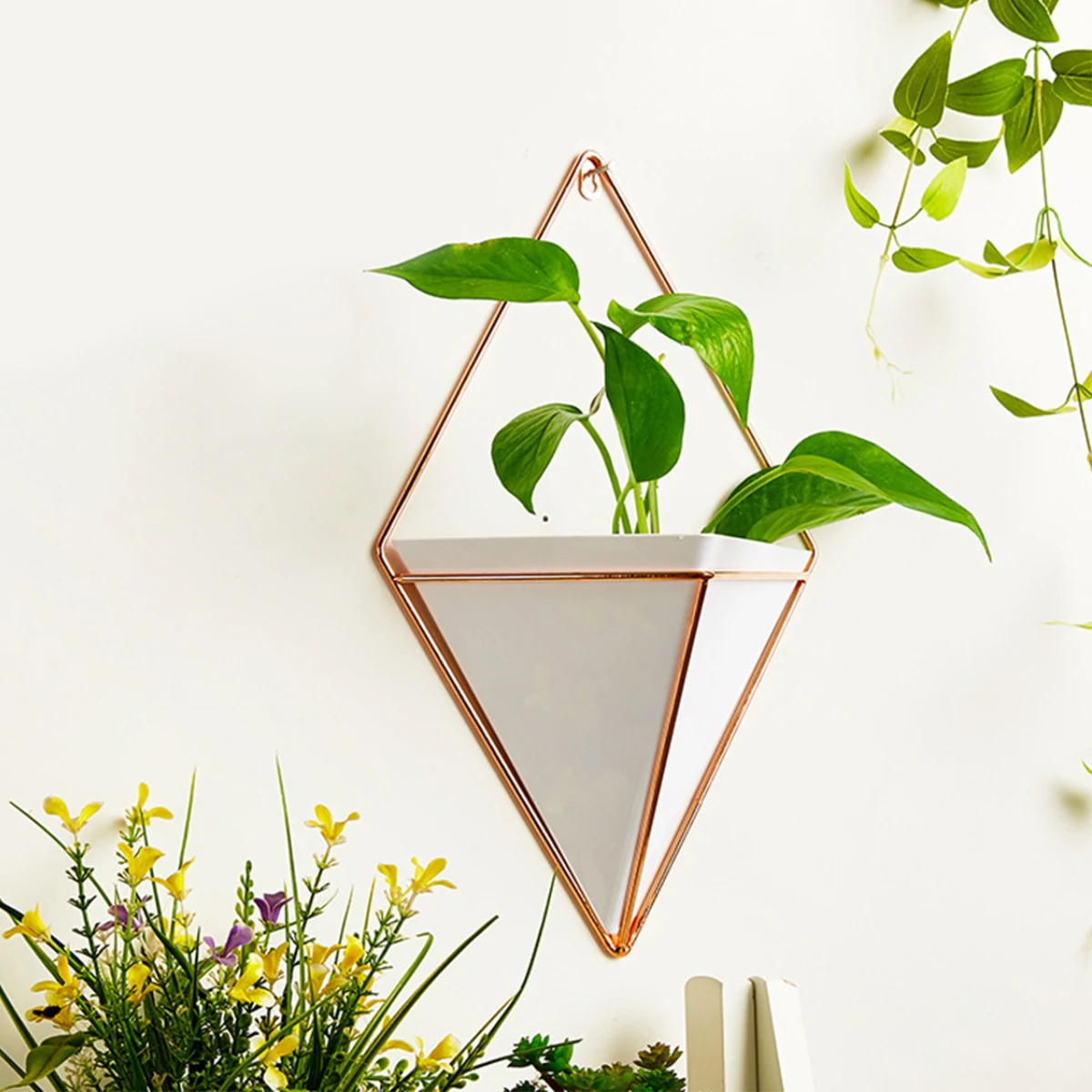 Акриловый цветочный горшок железные подвешивающие растения для помещения