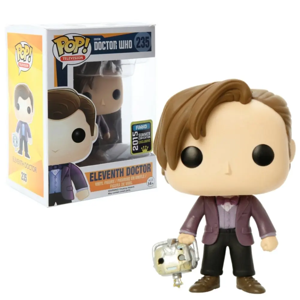 SDCC эксклюзивная официальная Funko поп Доктор Кто-11й доктор с головой Cyberman Виниловая фигурка Коллекционная модель игрушки
