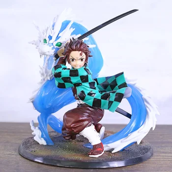 

Anime Kimetsu No Yaiba Kamado Tanjirou Breath of Water Battle Ver. PVC Figure Model Toy Figurals