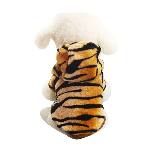Tiger Fashion Dog Winter Coat Roupa Para Caes Clothes For Dogs Cats Dog Jackets Letters Print Tiger Costume For Small Dogs Dogs - Цвет: Tiger