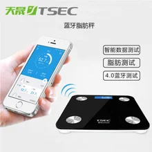 Tiansheng Смарт Bluetooth напольные весы Смарт Электронные человеческие напольные весы Bluetooth весы 17 Особенности